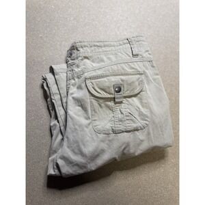 Kuhl‎ Pants Womens 6 Regular Tan Splash Cargo Roll Up Outdoors Hiking Climbing